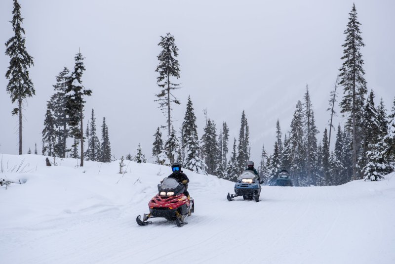 Snowmobiling