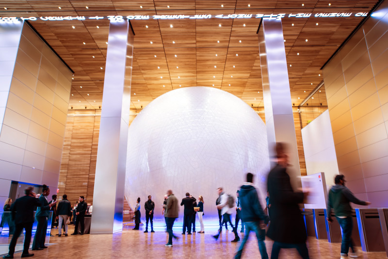 The Universal Sphere at the Comcast Center Campus