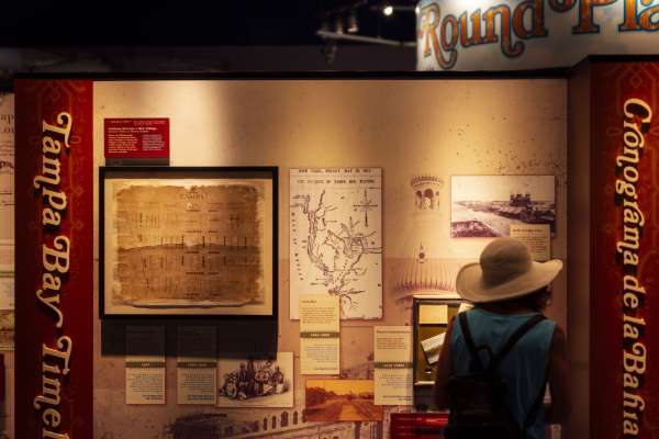 Tampa Bay History Center exhibit map
