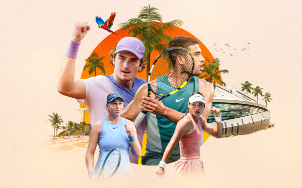 Promotional poster Miami Tennis Invitational