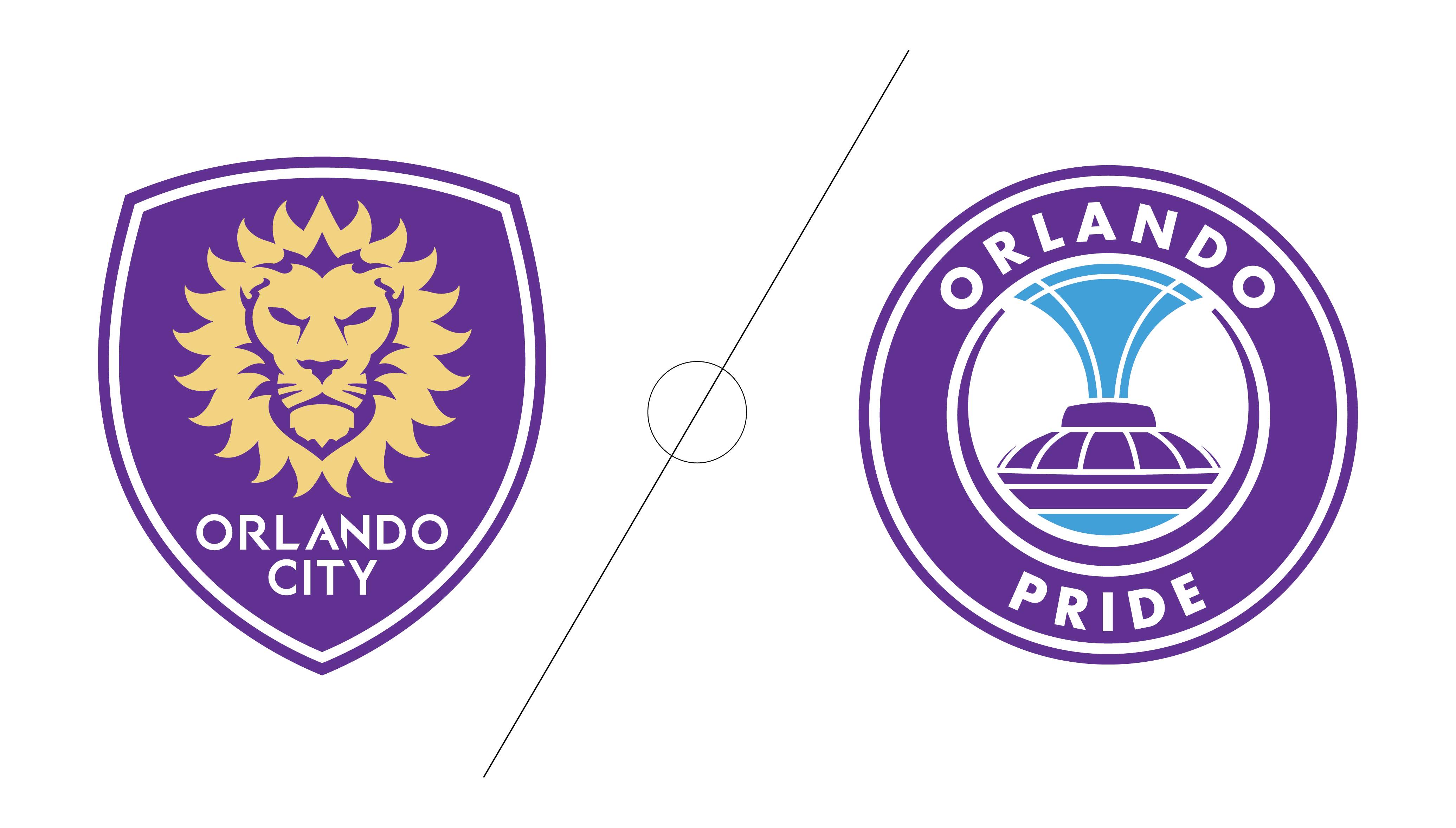 Orlando City Soccer Club Orlando Pride cobranded logo