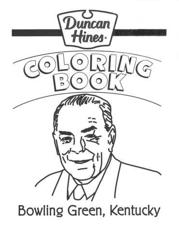 Duncan Hines Coloring Book Cover