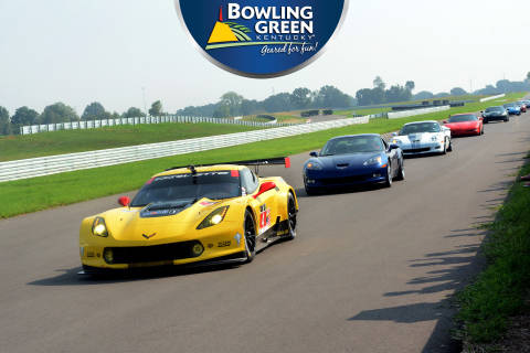 Colorful Corvettes at the NCM Motorsports Park in Bowling Green, Ky.