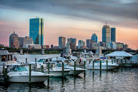 Back Bay Skyline at Dusk