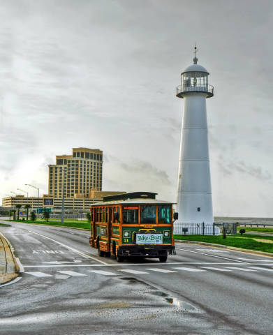 Biloxi Lighthouse & Trolley