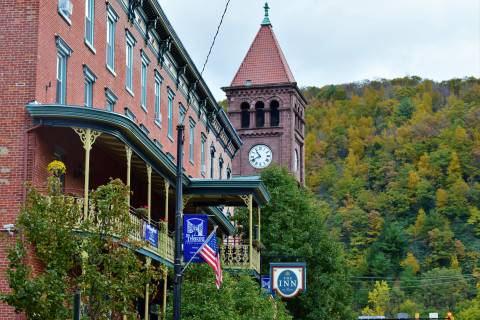 Downtown Jim Thorpe in the Pocono Mountains