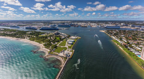 Busy Cruise Day at Port Everglades