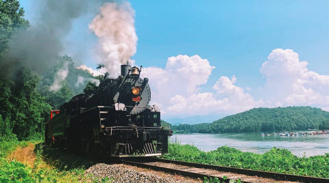 Great Smoky Mountains Railroad Steam Train