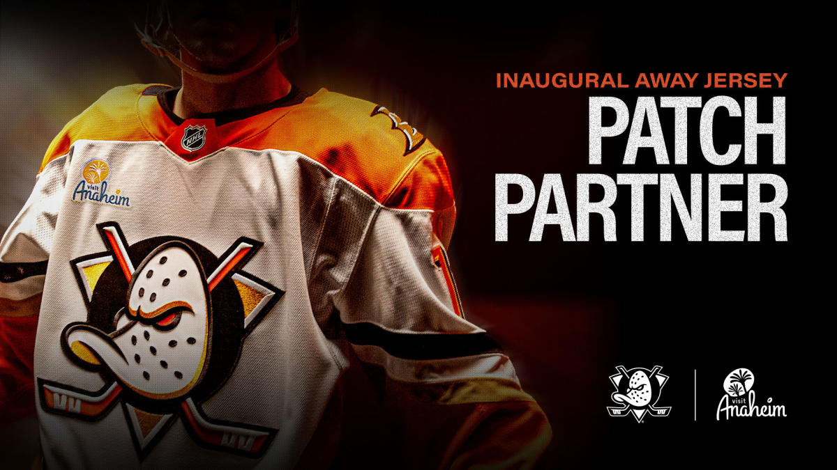 DUCKS ANNOUNCE VISIT ANAHEIM AS INAUGURAL AWAY GAME JERSEY PATCH PARTNER