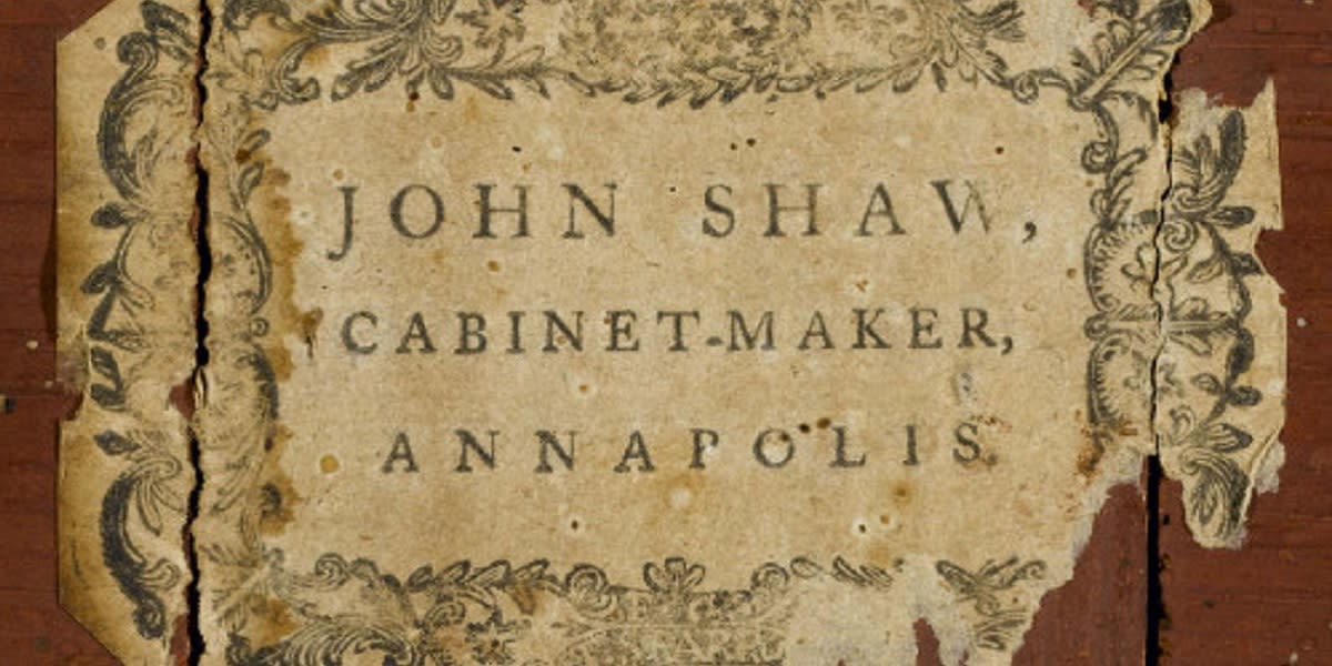 Antique Lovers Take Note John Shaw Furniture on Display in Annapolis