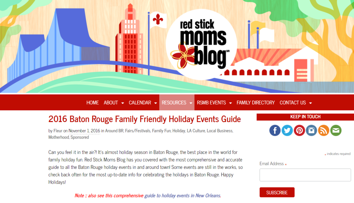 Red Stick Mom has holiday gifts ideas from Baton Rouge businesses