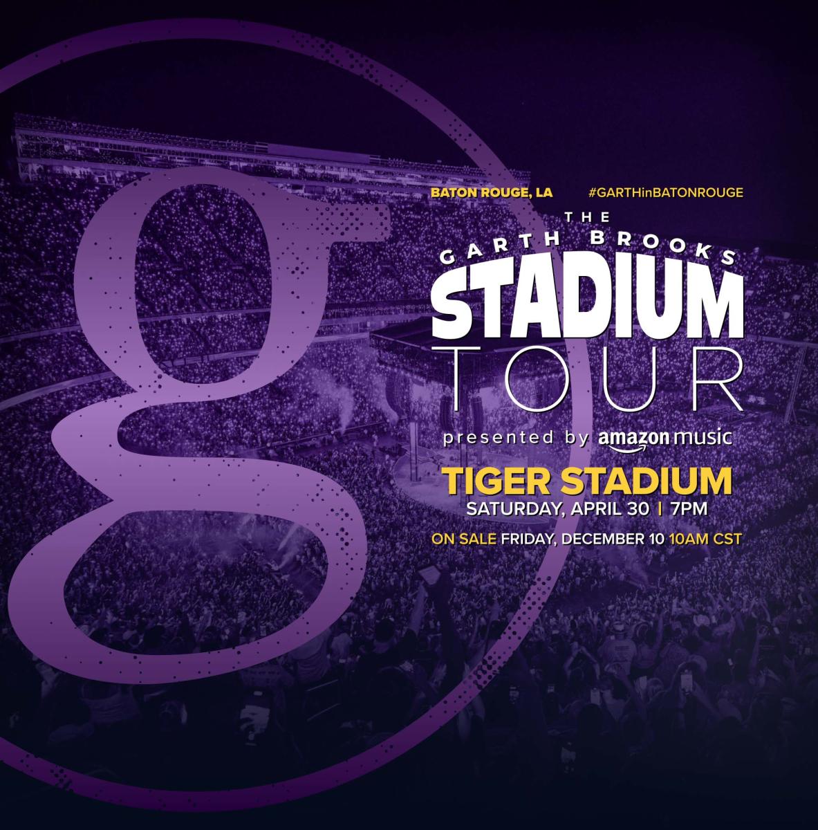 Garth Brooks Callin' Baton Rouge for Tiger Stadium Concert