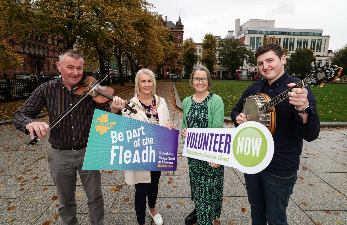 Volunteer Now Recruits 1,300 Volunteers to Power Belfast's Fleadh Cheoil as UN Year of Volunteering Nominations Open