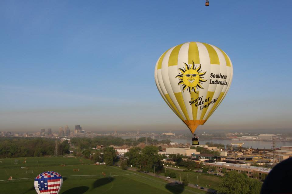The Sunny Side of Louisville Hot Air Balloon began its 2017 Farewell