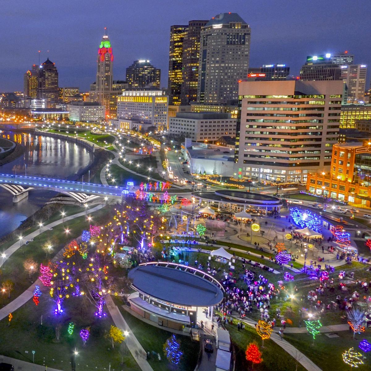 Where to See Holiday Lights in Columbus Christmas Lights