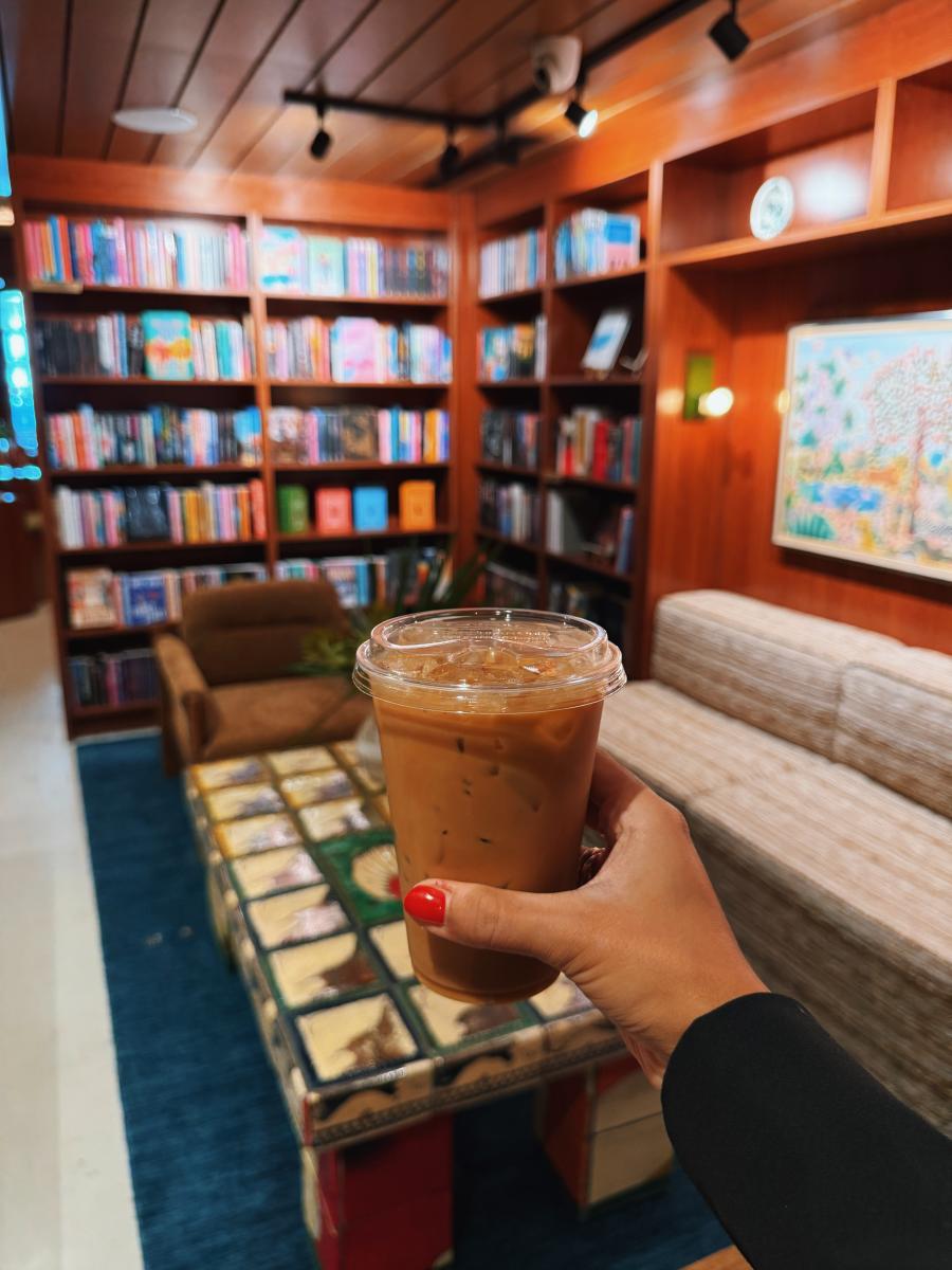 book coffee shop photos