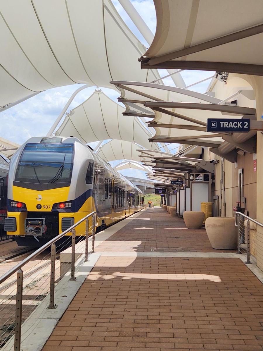 DART Silver Line now 70% complete, train cars begin testing - Dallas  Business Journal, image size:900x1200