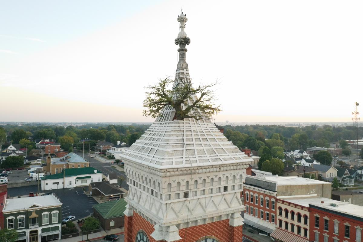 インディアナ州　The Tower Tree グリーンズバーグ Tower Tree - Visit Greensburg