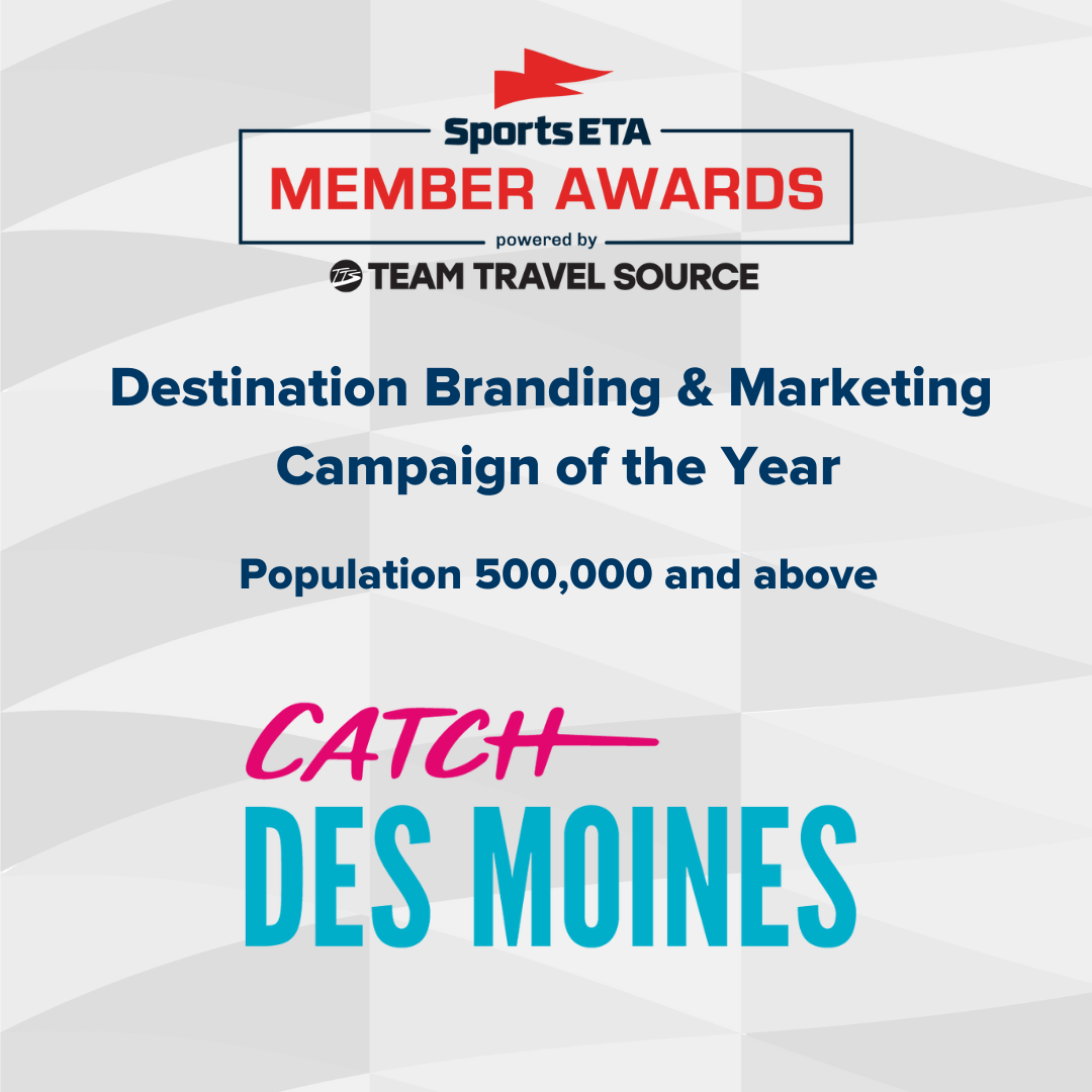 Catch Des Moines honored with national industry award by Sports ETA