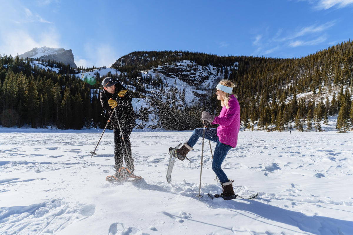 New Girl in Estes My First Snowshoe
