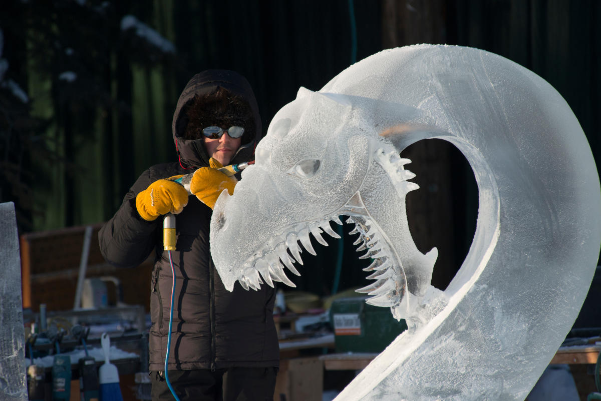 Ice Sculpture Viewing Fairbanks Alaska