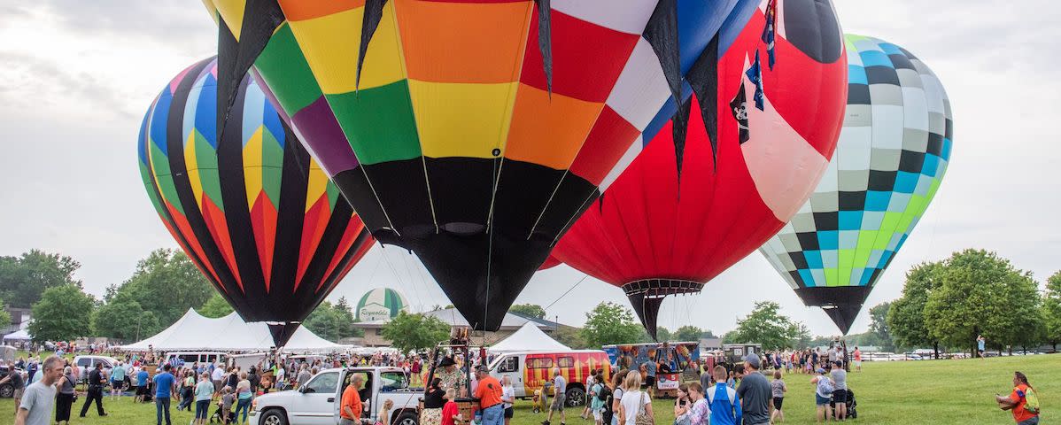 Jupiter Balloon Flights Festival At Conner Prairie In Fishers, IN