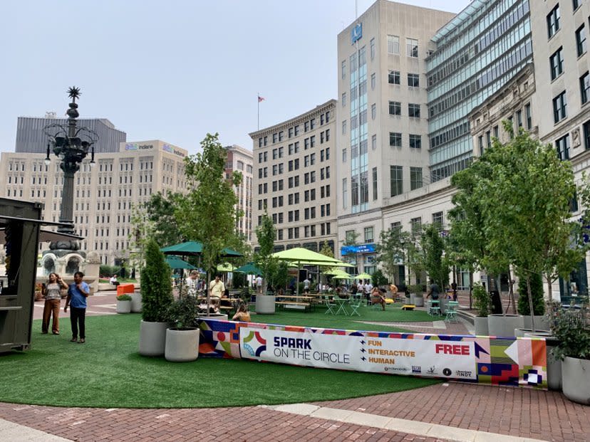 New installment SPARKs fresh activity on Monument Circle Indianapolis