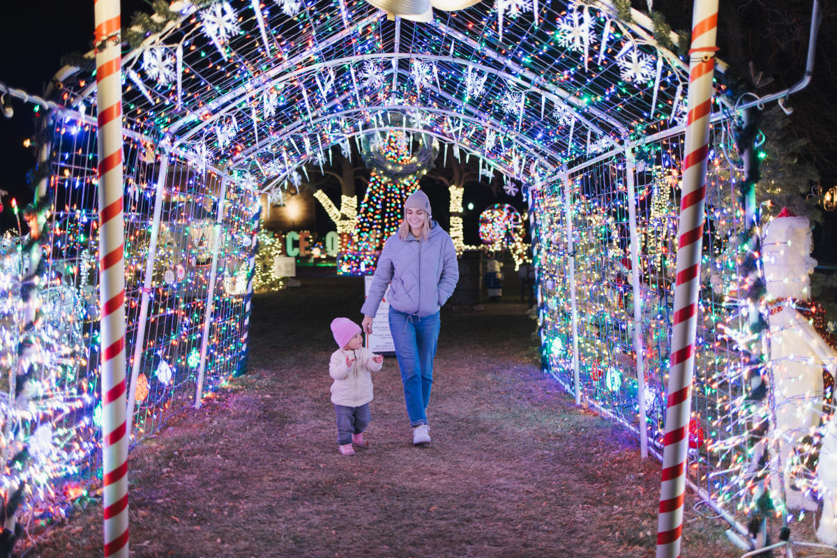 Visit Cedar City holiday-lightskaart voor downtown Cedar City