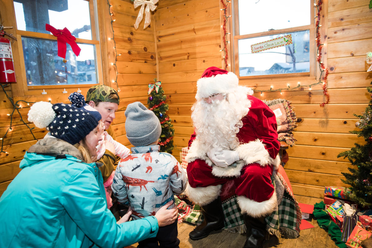 Unwrap the Magic Santa on the Square in Jackson Hole, Wyoming