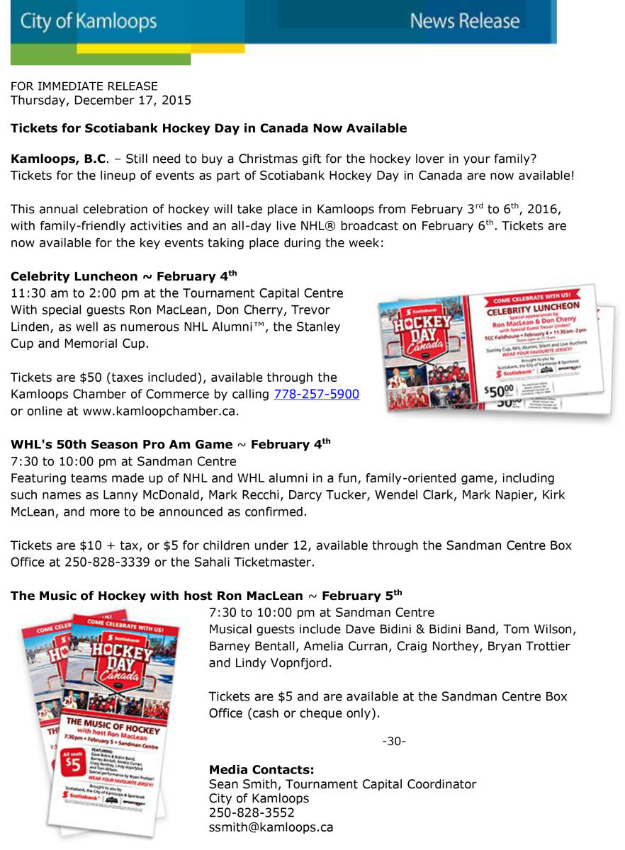 Scotiabank Hockey Day In Canada 2025 Tickets Gael Sallyann