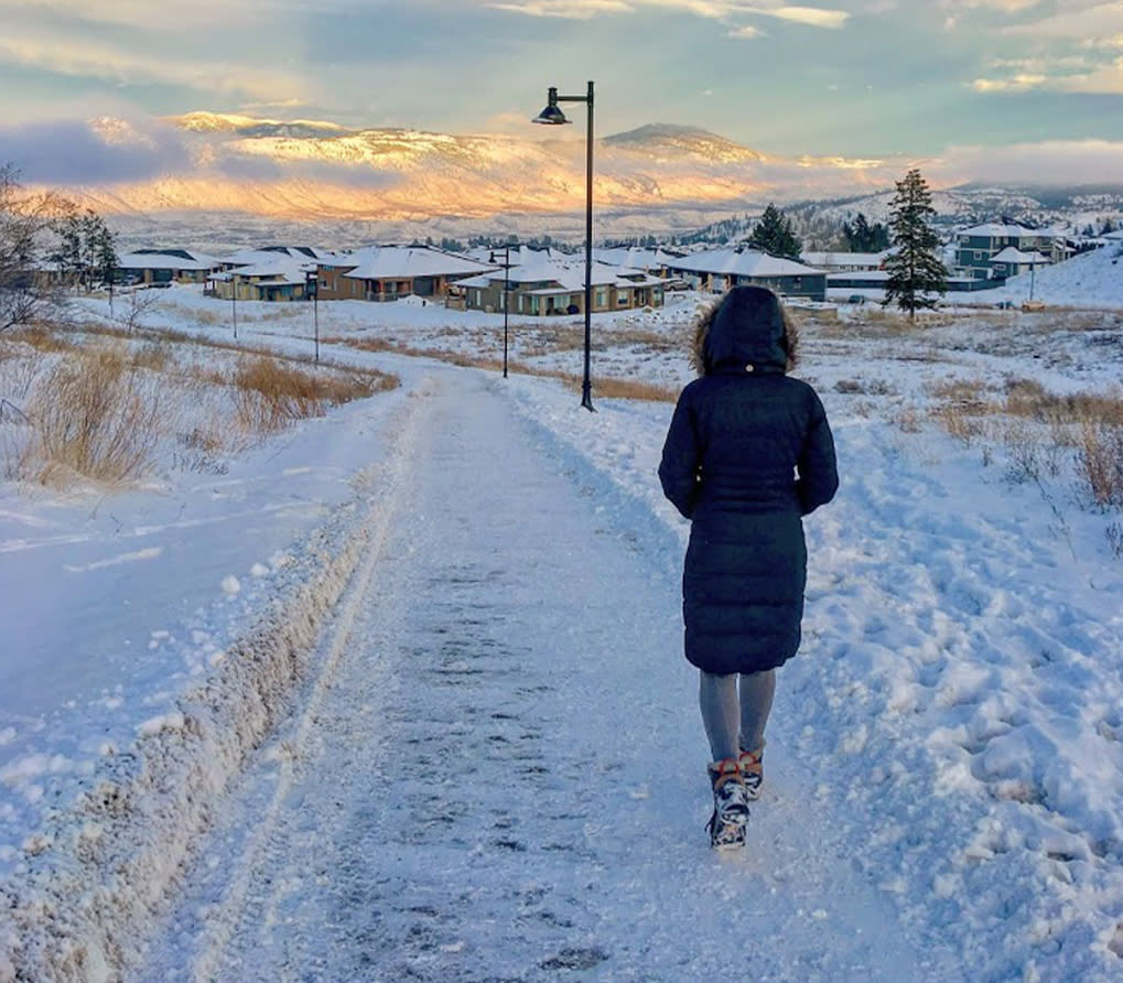 Winter Hiking Tourism Kamloops, BC