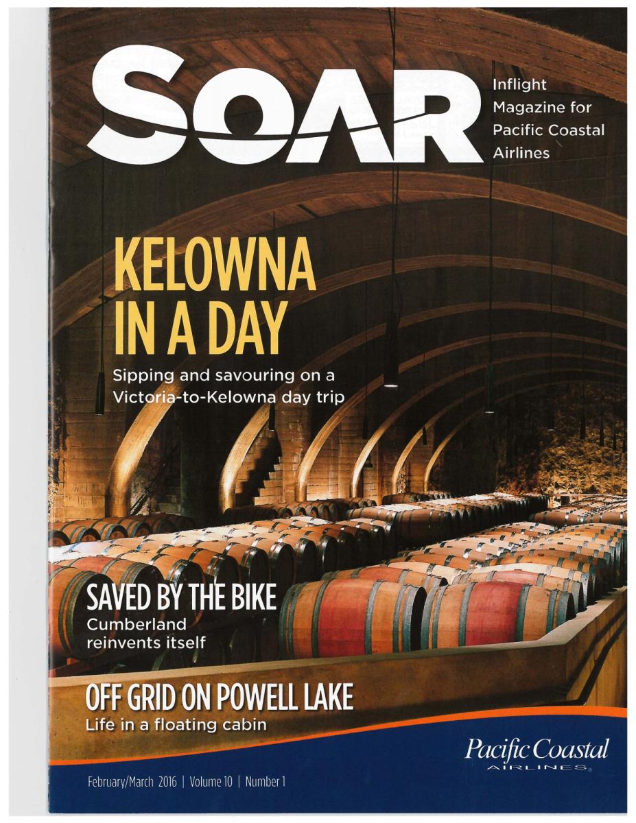 Kelowna Featured On Cover Of Soar Magazine