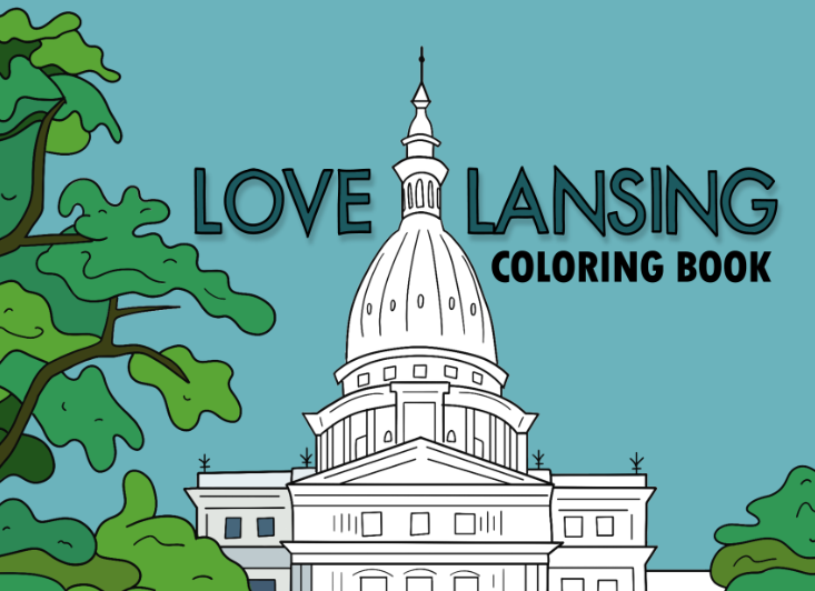 Illustrator's coloring pages features Greater Lansing's Black leaders