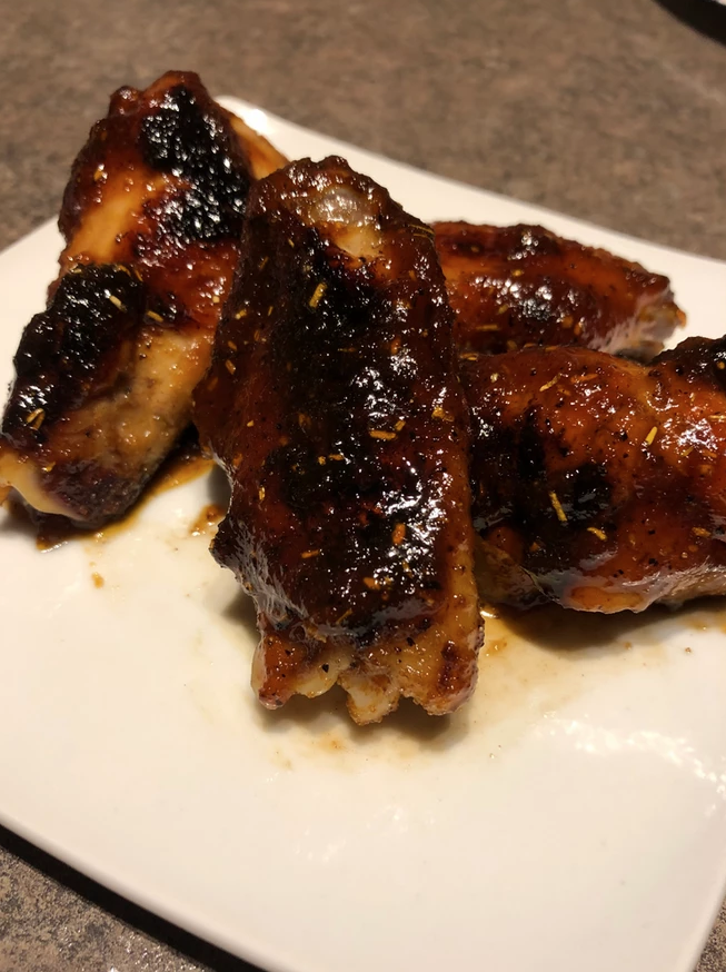 Bourbon Maple Glazed Chicken Wings | Brantview Farms Maple