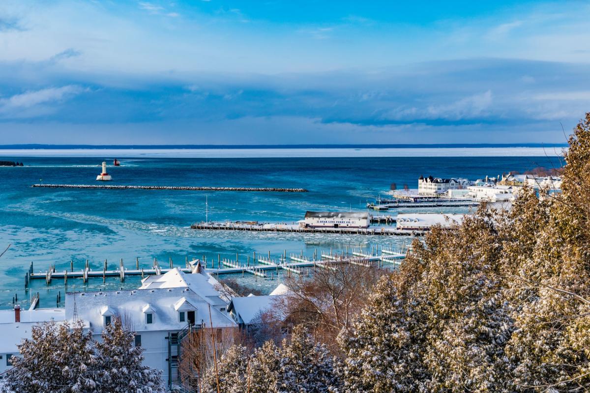Mackinac Island in March