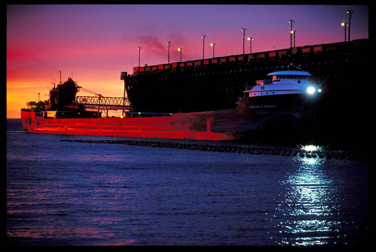The Ore Docks In Marquette, Michigan The Presque Isle Dock