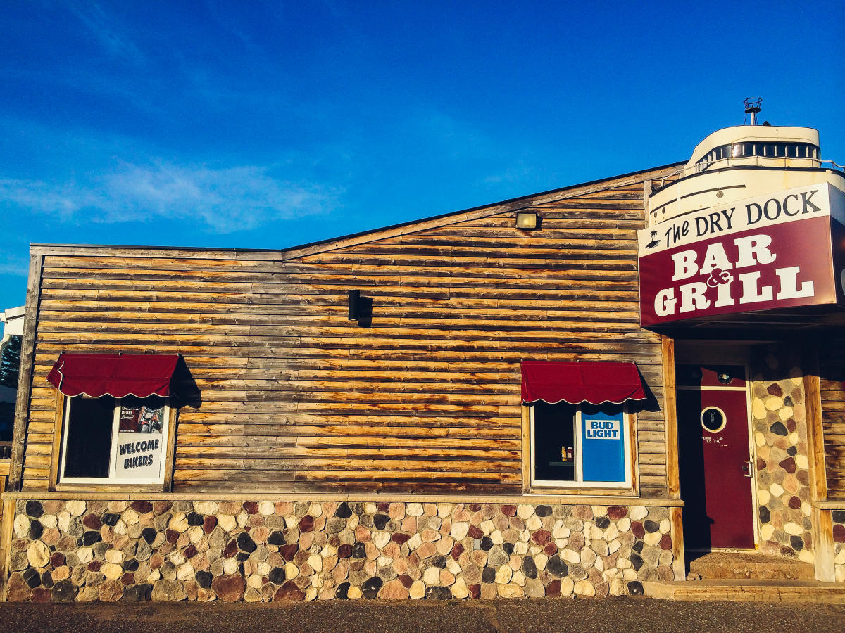 Dining at The Dry Dock Bar and Grill