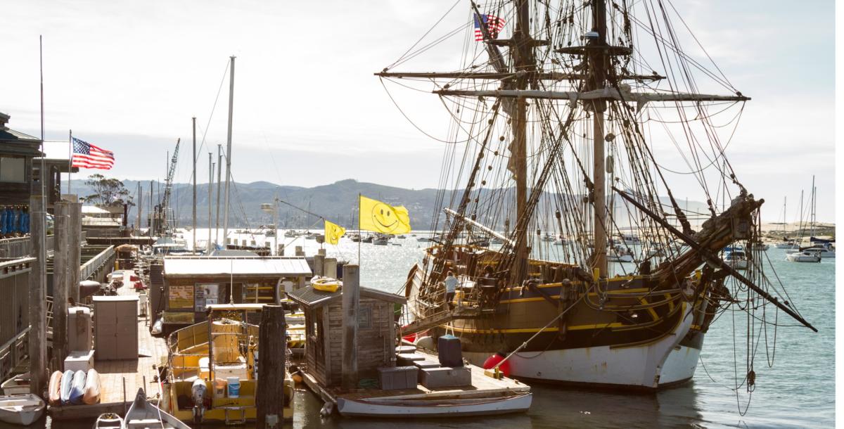 Tall Ships to Anchor in Morro Bay!