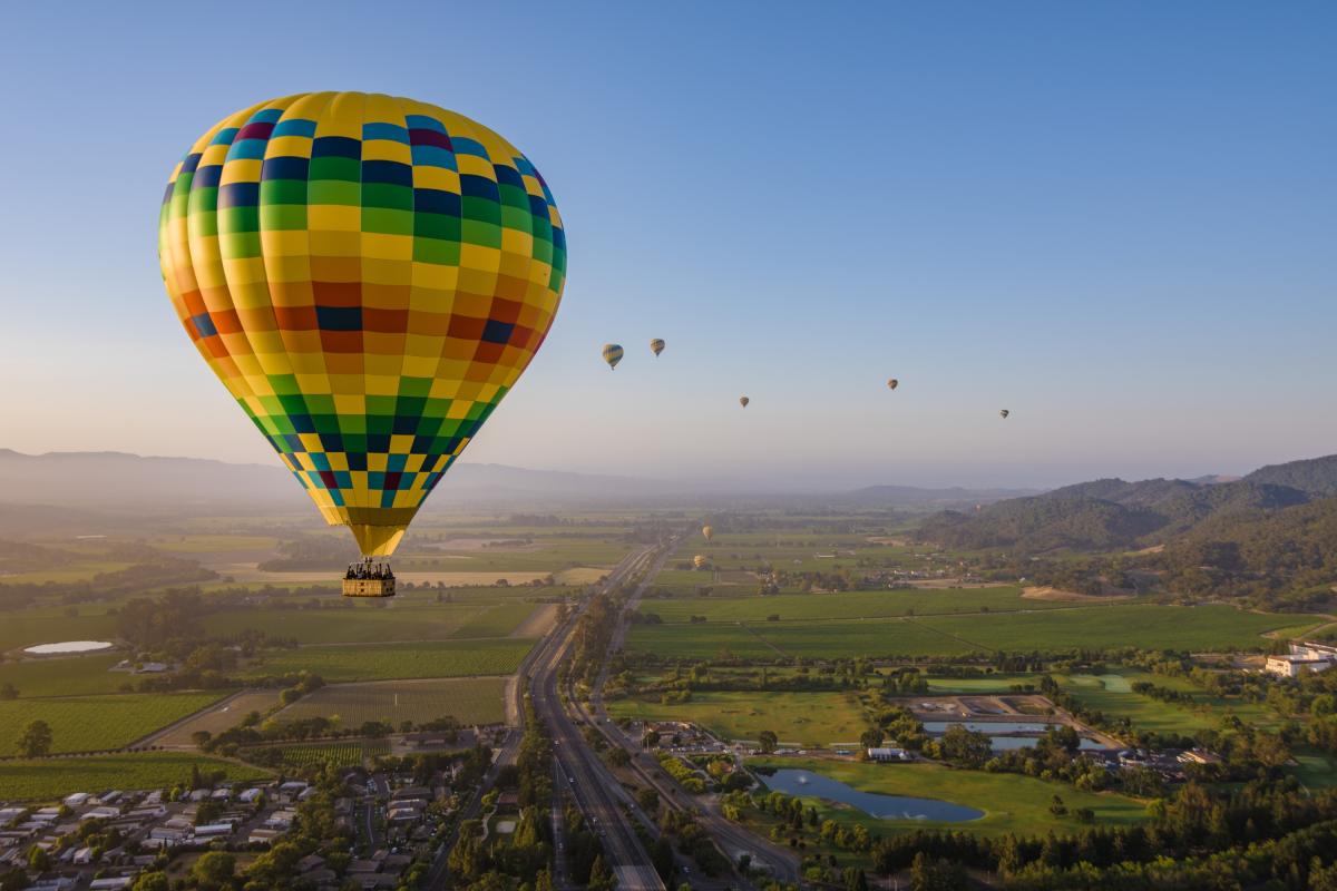 balkon Afwijking Dwaal Hot Air Balloon Rides in Napa Valley | Sunrise vistas