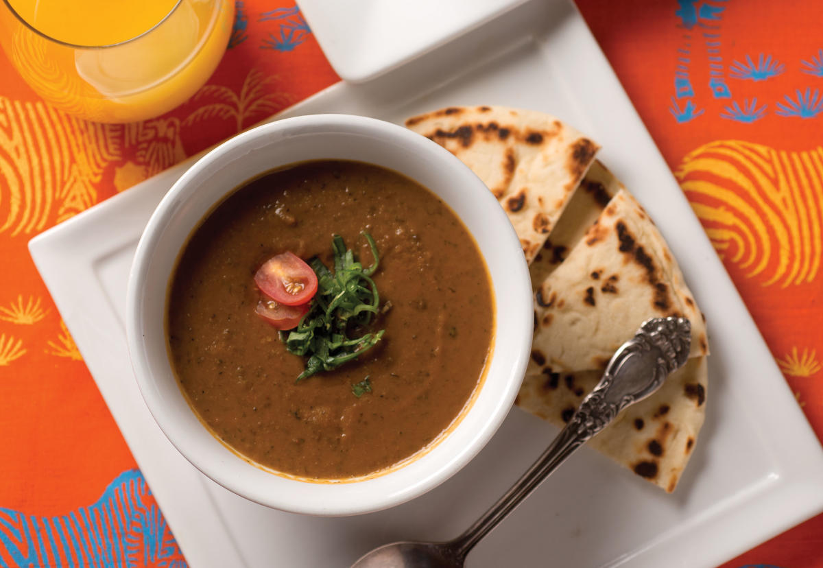 Recipe Chef Ahmed M. Obo's Curried Black Bean and Sweet Potato Soup