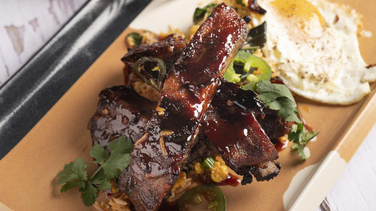 Korean bbq pork ribs store