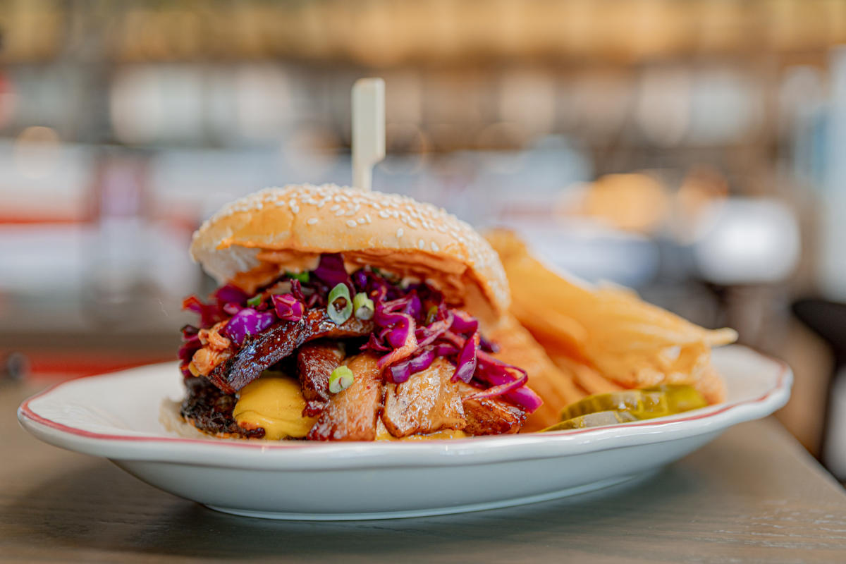 Kimchi Smash Burger | J.T. Commons, Middletown | Newport Burger
