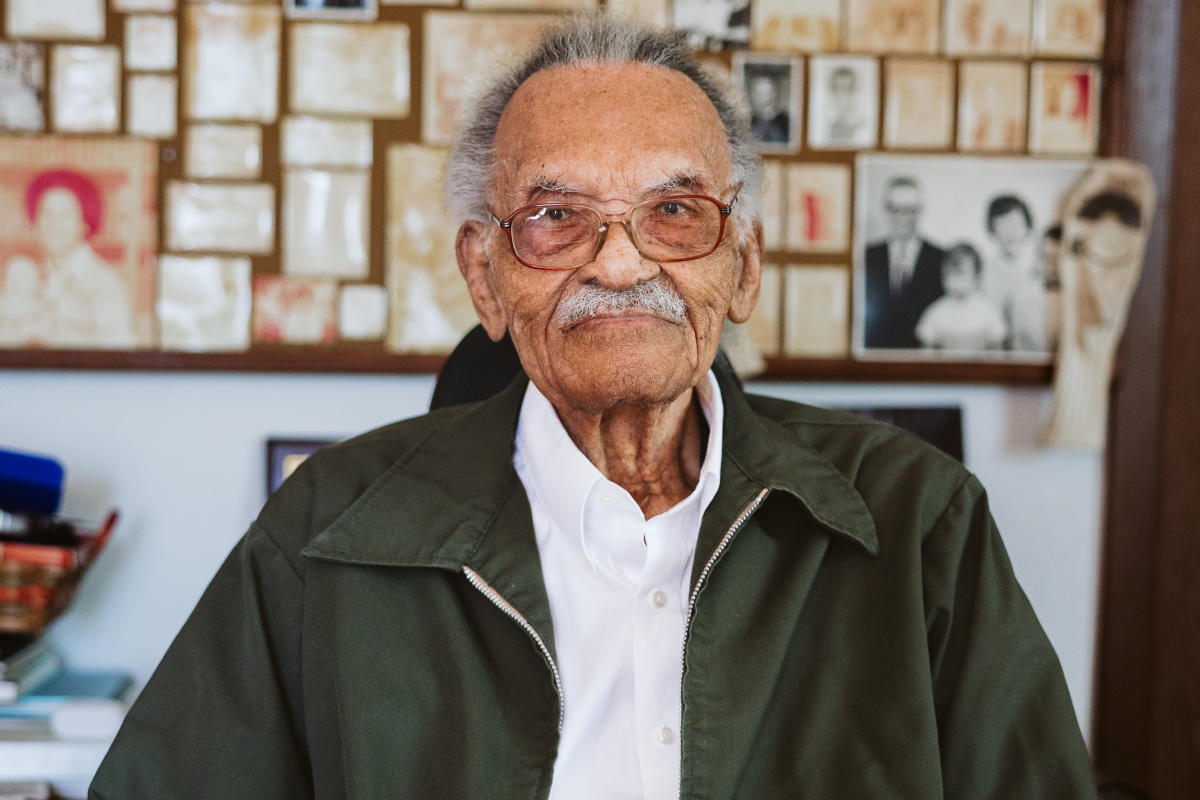 Tuskegee Airman James Flowers at 110