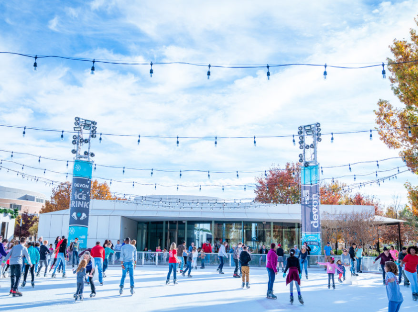 Devon Ice Rink Opens Nov. 17 – Feb. 4 at Myriad Botanical Gardens