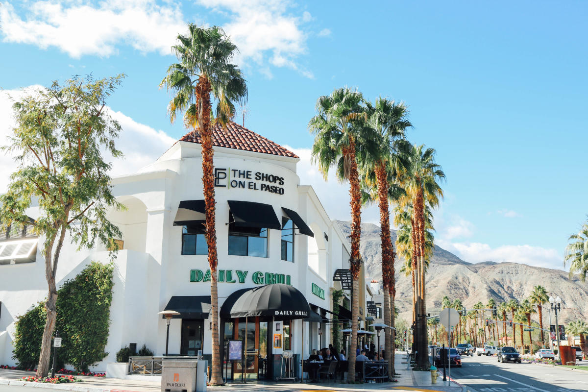 Known as the Rodeo Drive of the Desert, El Paseo Shopping District
