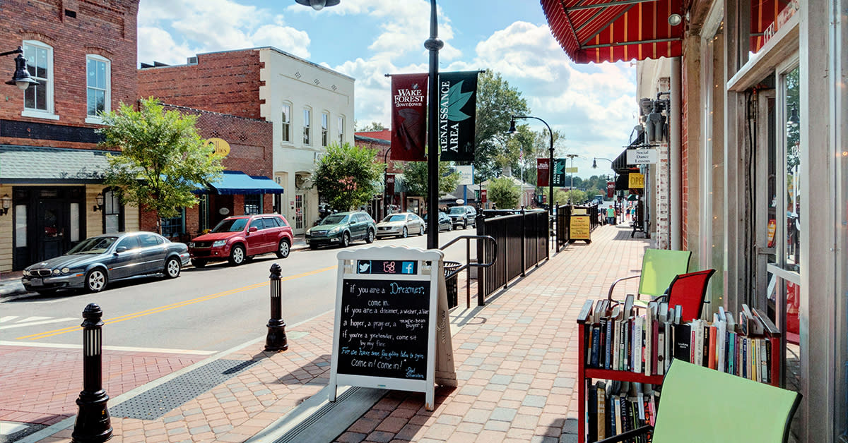 wake forest food places