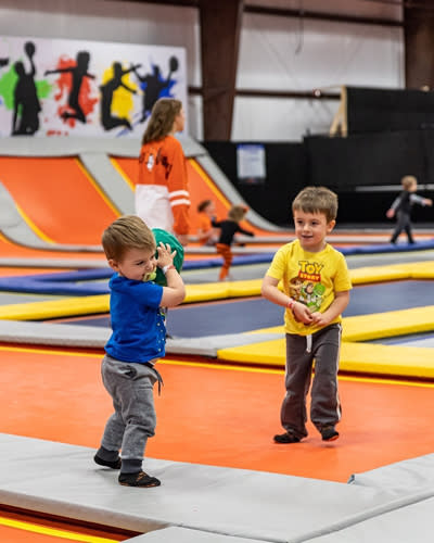 Kids leap at Ultimate Air while caregivers learn about children’s nutrition