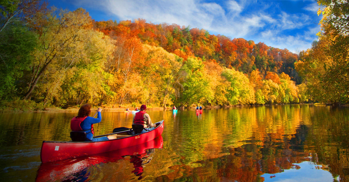 Fall Colors on the Water in Roanoke, VA Trails & Blueways