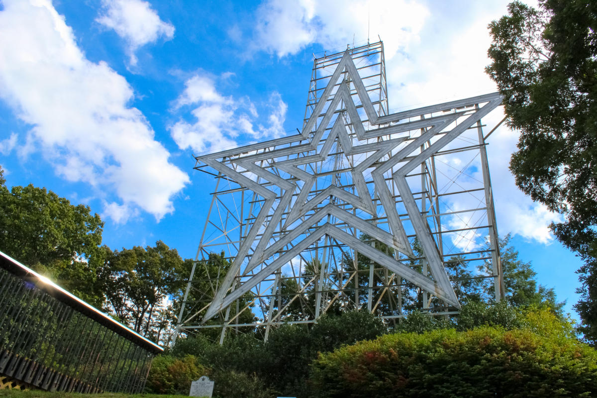 Local History Roanoke Star in Virginia's Blue Ridge Mill Mountain Star