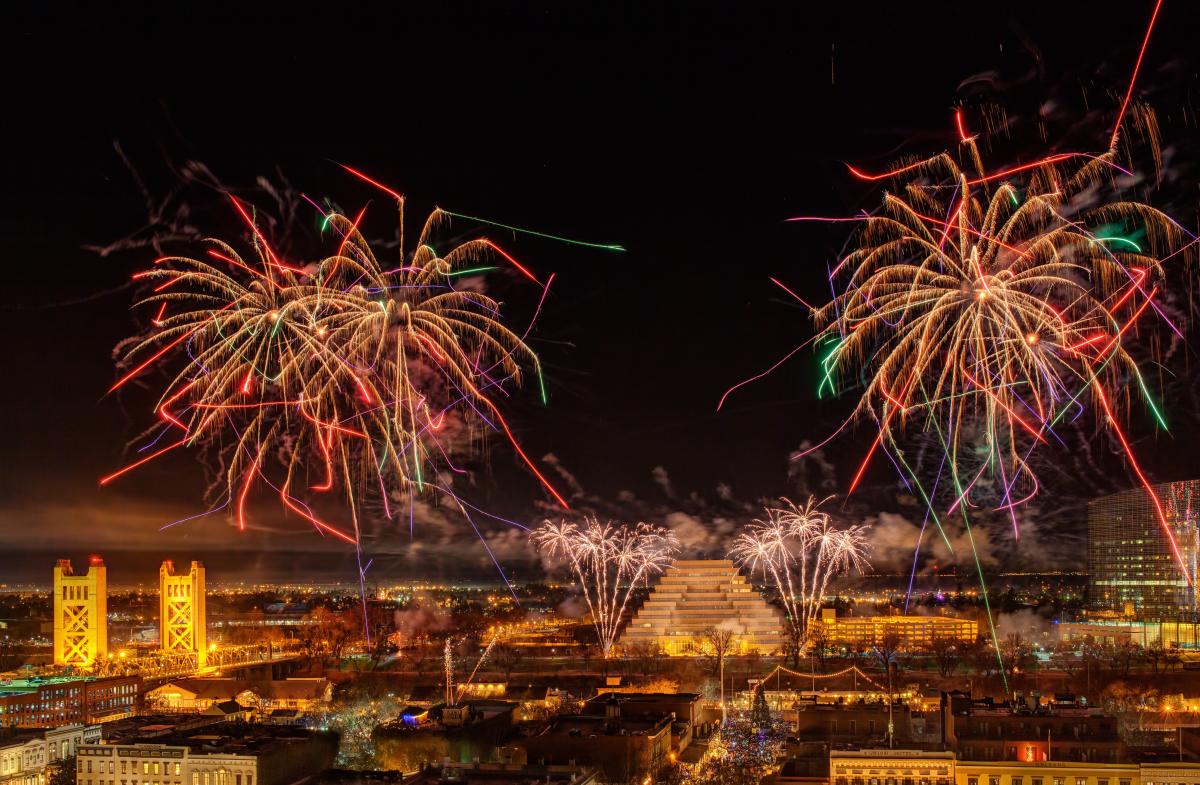 New Year's Eve Fireworks in Old Sacramento